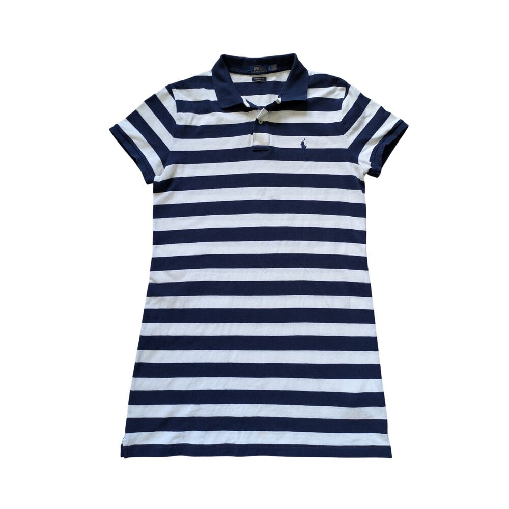 Polo by Ralph Lauren Striped Navy and White Mini Dress